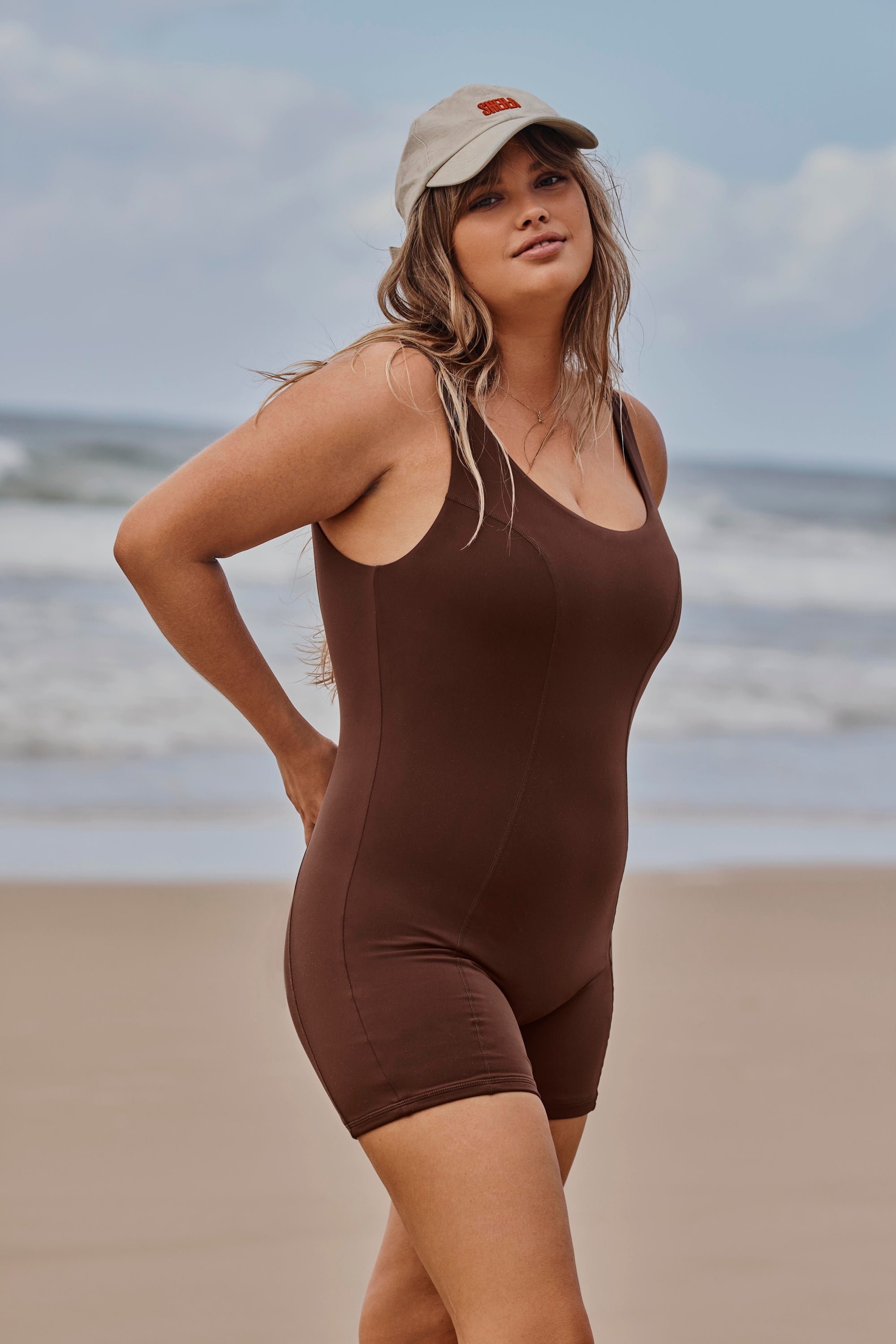CELESTE MID ONE PIECE - COCOA