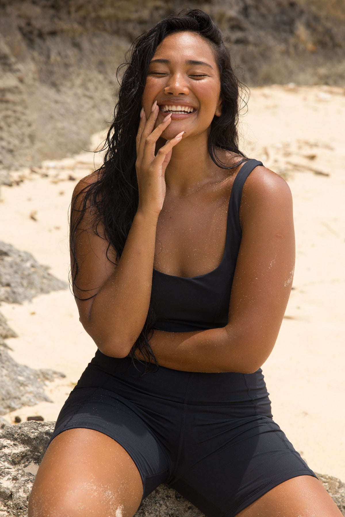 MINA ONE PIECE - BLACK SAND