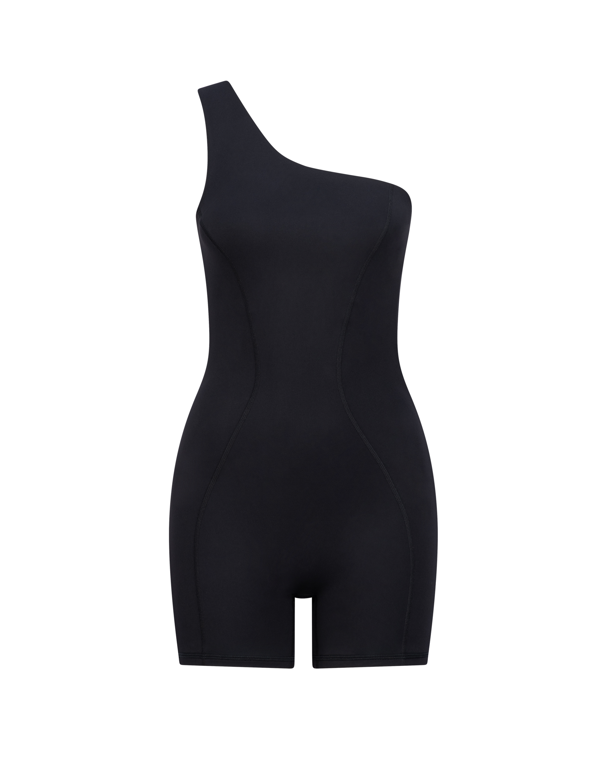 KYLIE ONE-SHOULDER ONE-PIECE - BLACK SAND