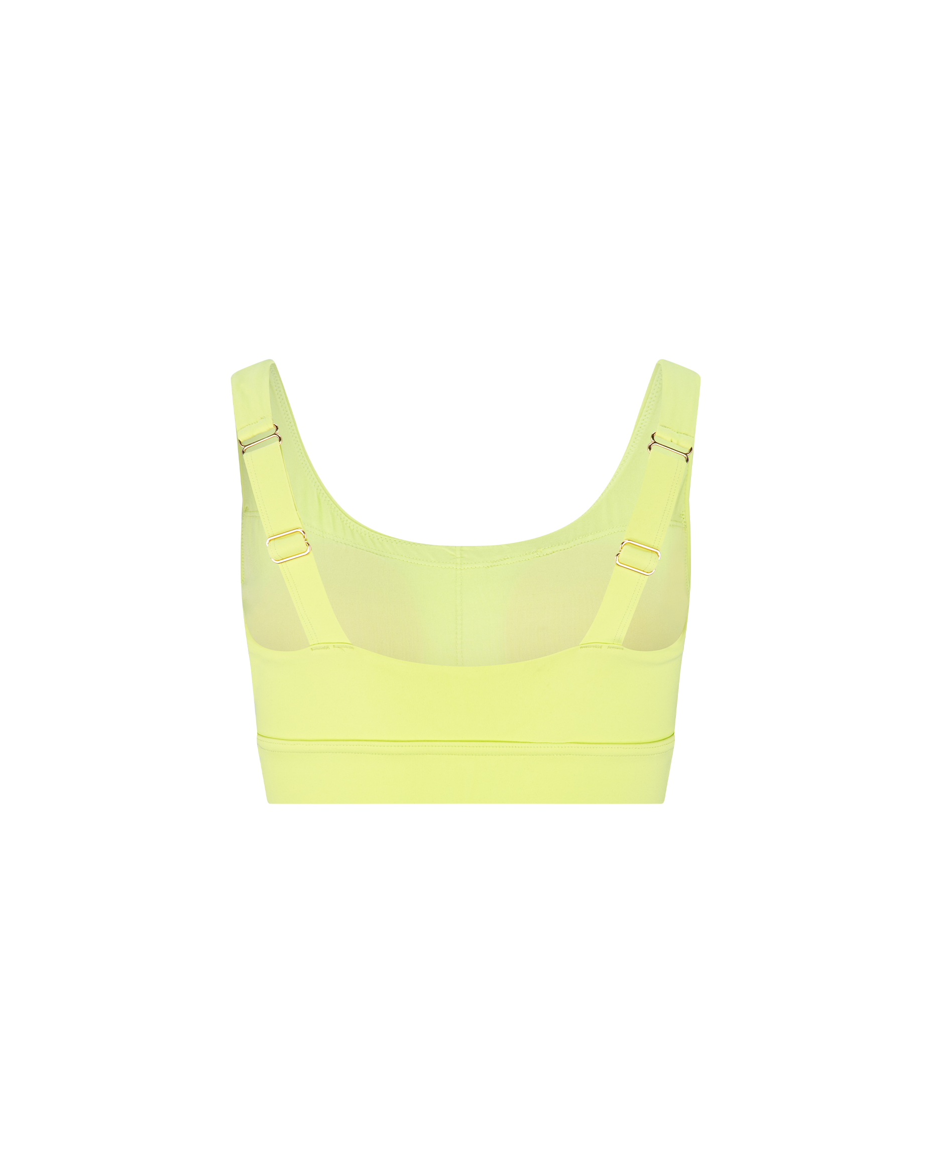 NELLIE SCOOP BIKINI TOP - LIME LIGHT