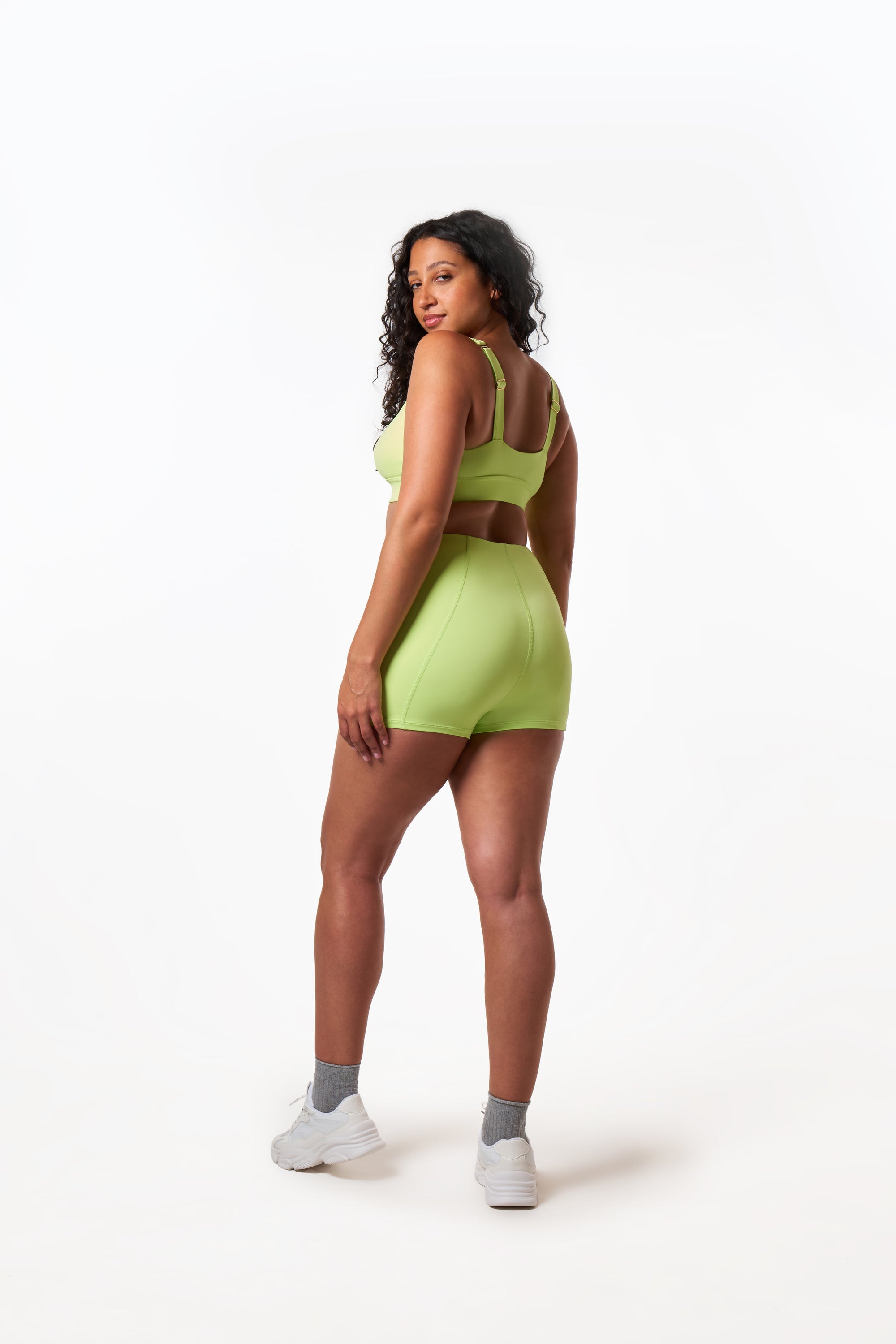 GRACE MINI SWIM SHORT - LIME LIGHT