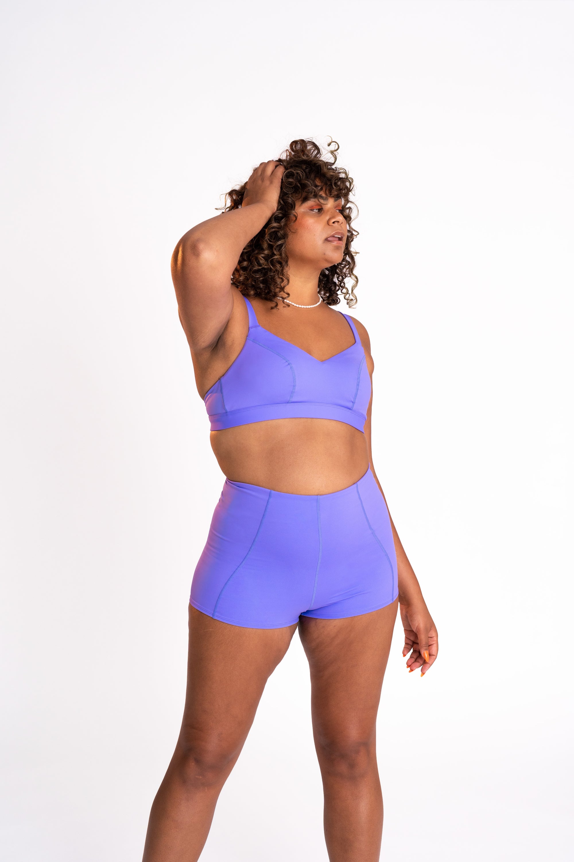 GRACE MINI SWIM SHORT - VIOLET SKY