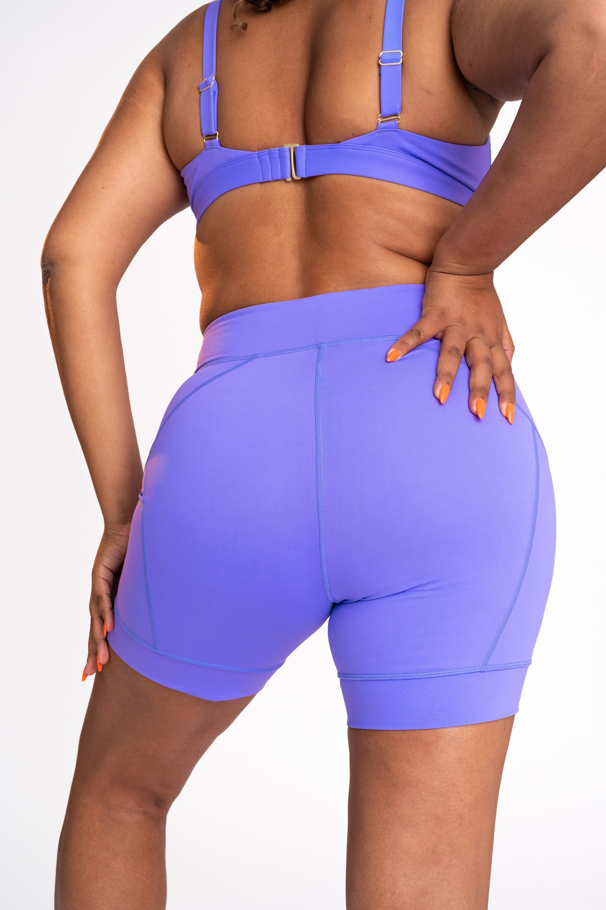 ALYSSA MID SWIM SHORT - VIOLET SKY