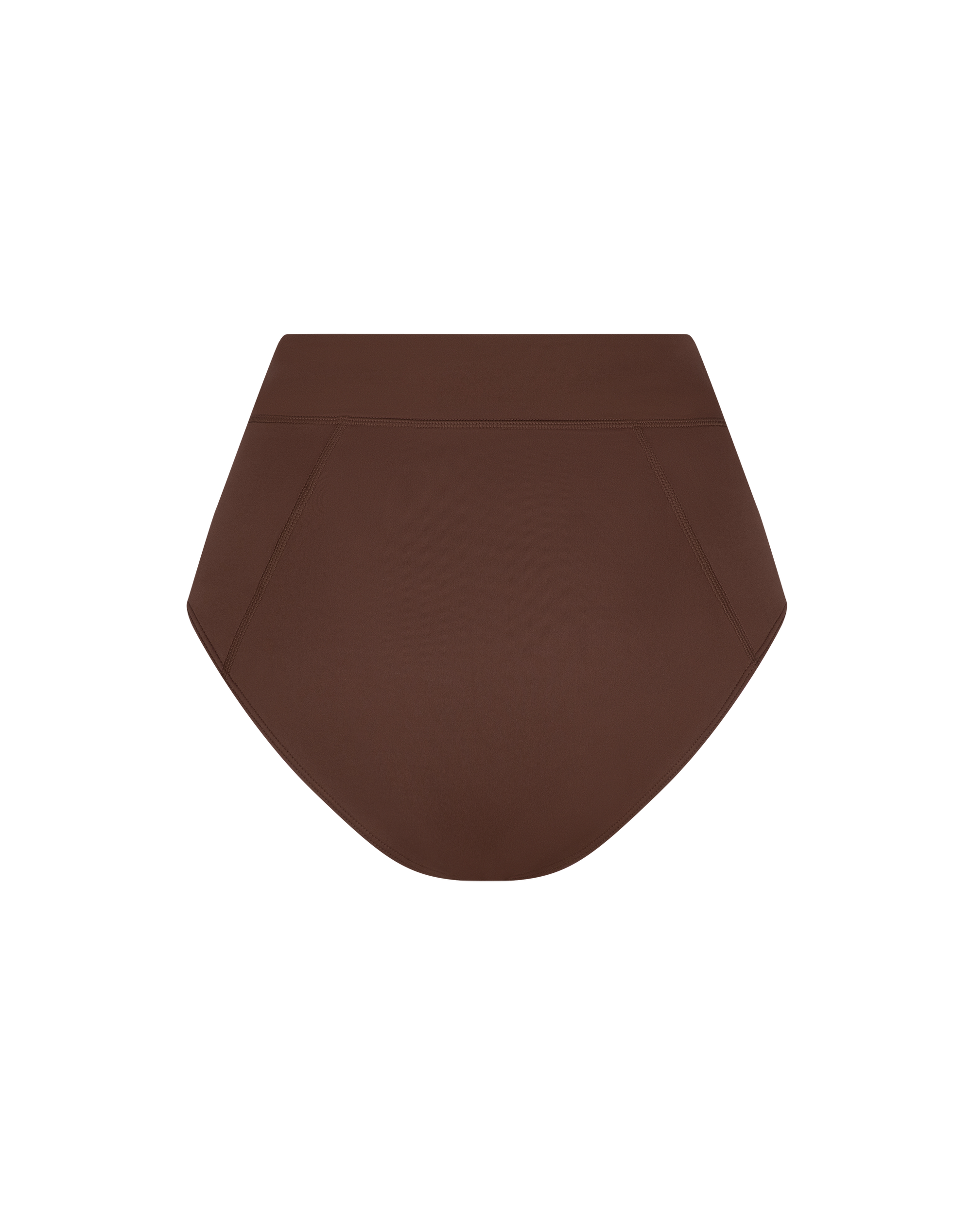 ROSE HIGH WAISTED SWIM BRIEF - COCOA