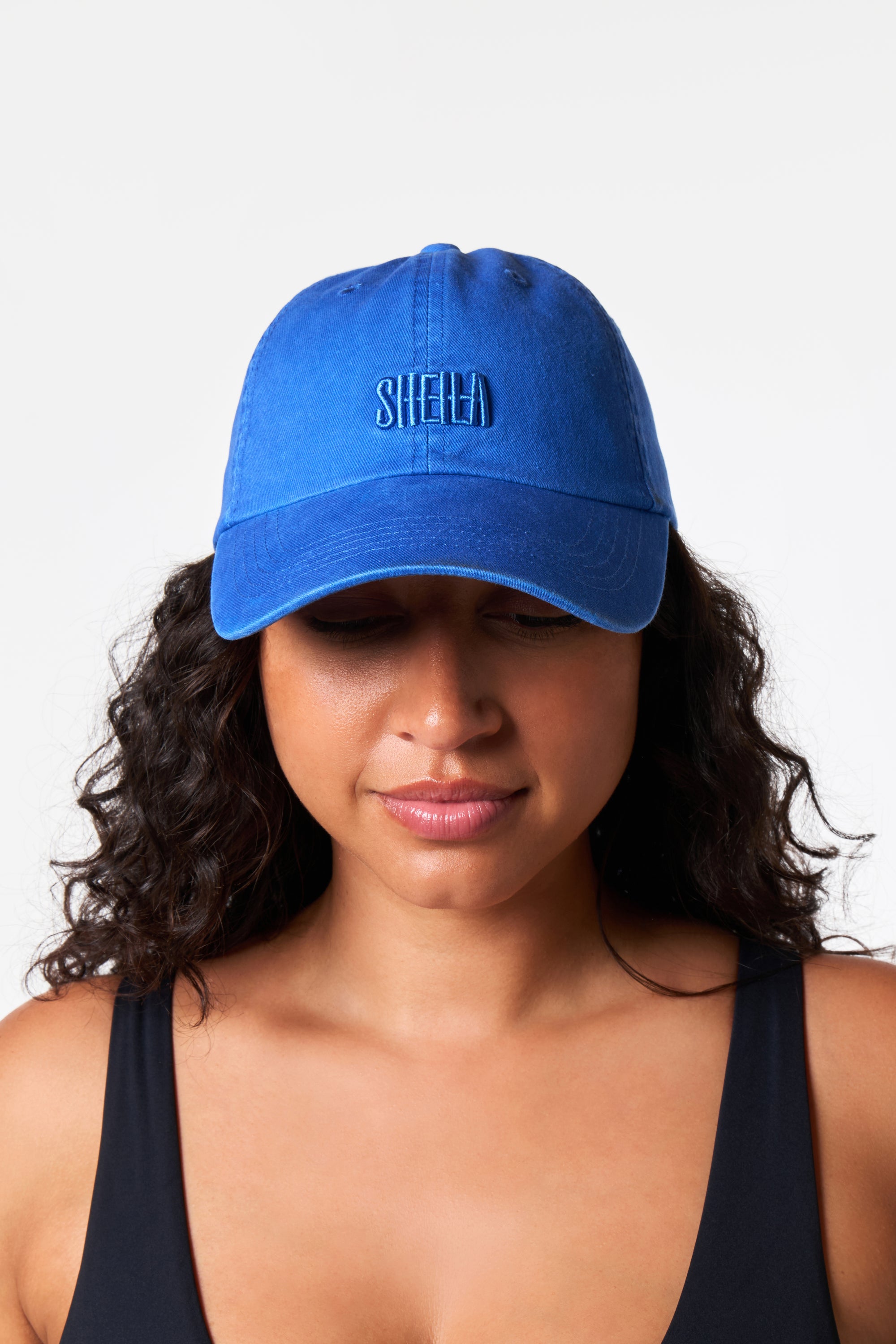 SHEILA LOGO CAP - SAPPHIRE MIST