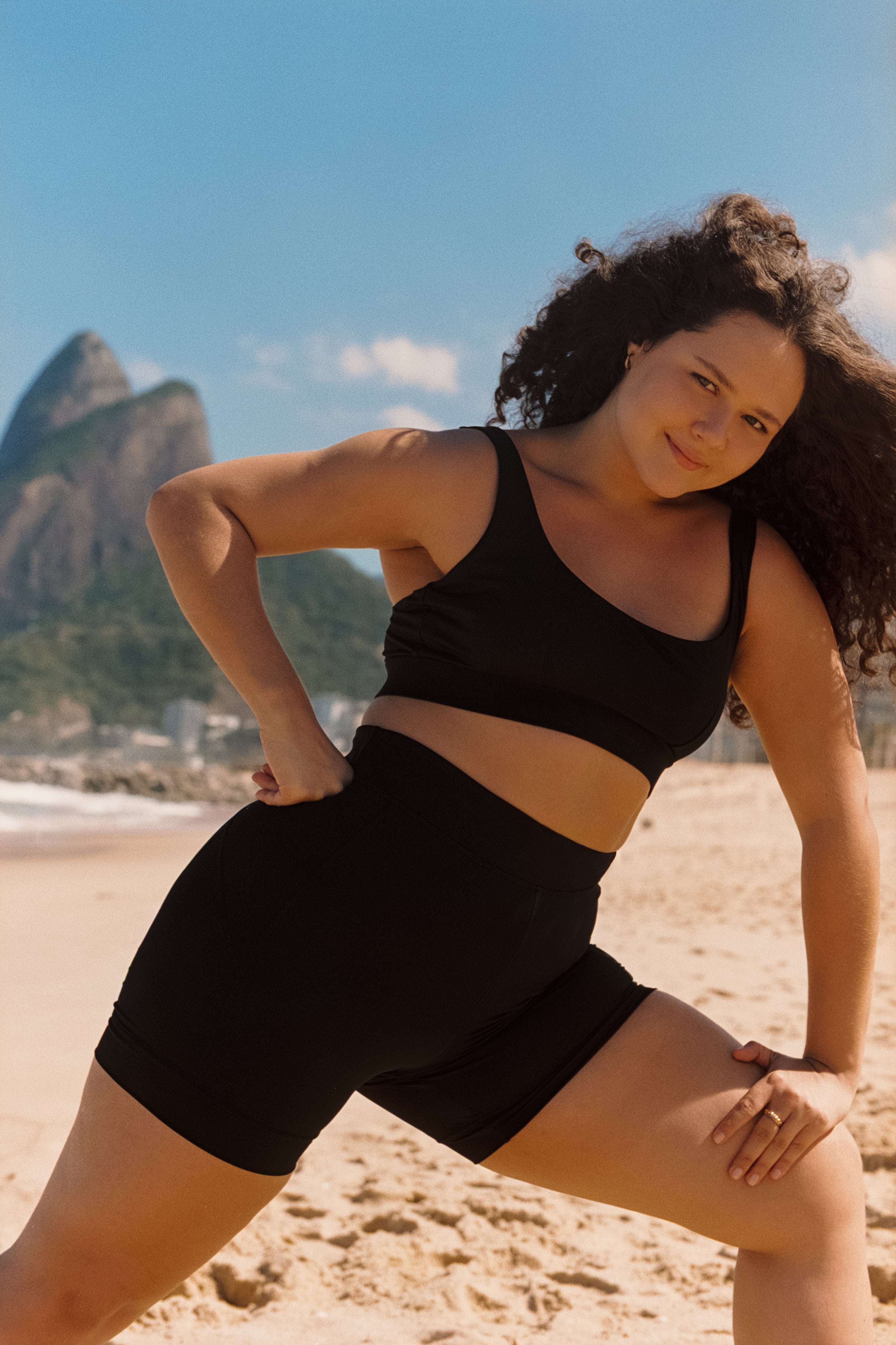 Alyssa Mid Swim Short | Sustainable Swimwear | 100% GRS