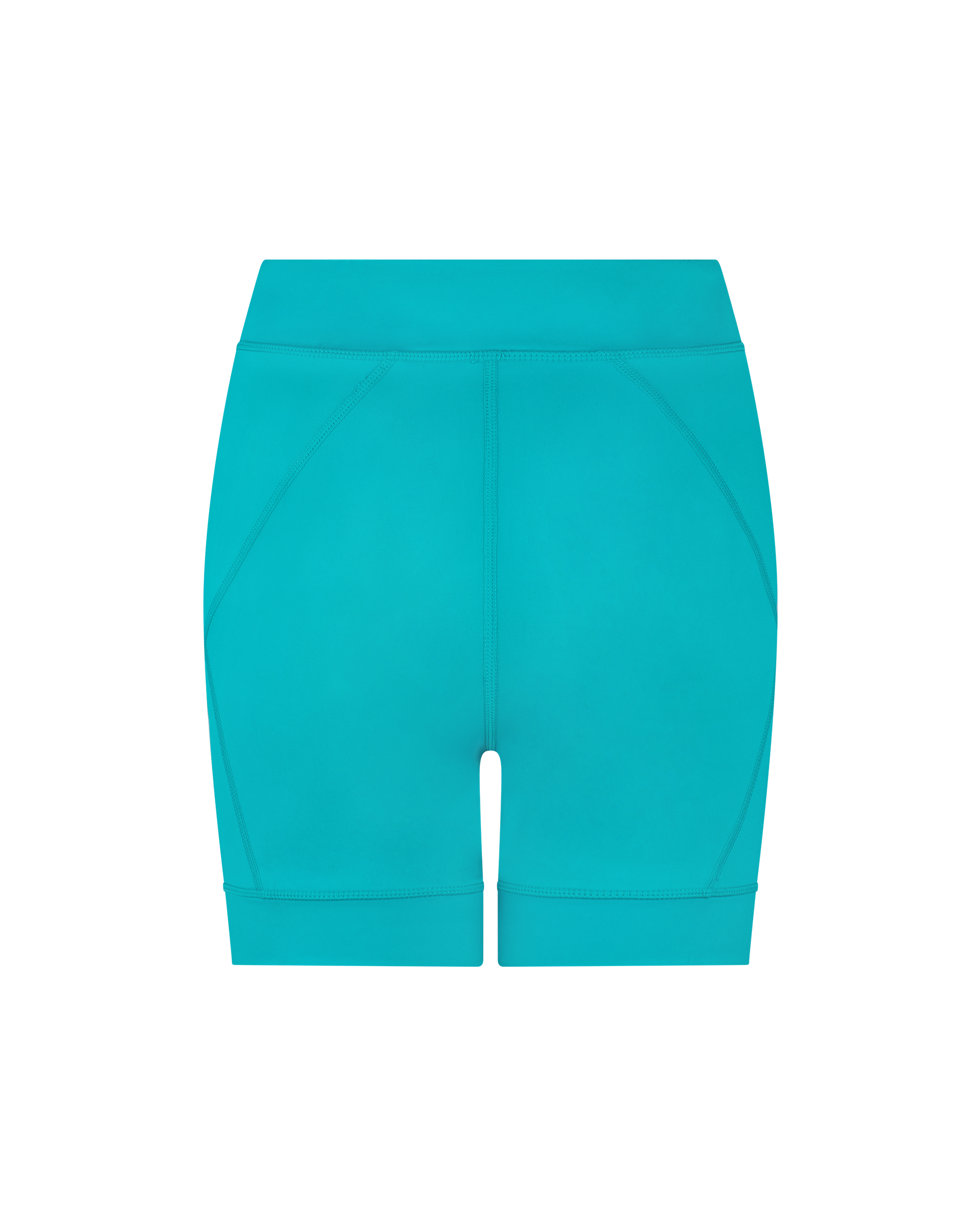 ALYSSA MID SWIM SHORT - TEAL SPLASH