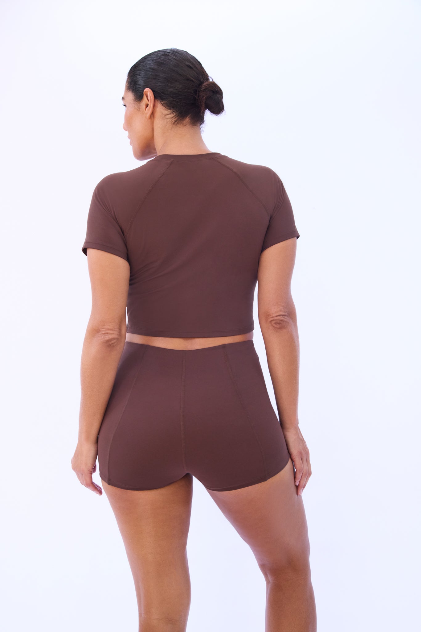 ELLE SWIM TEE - COCOA