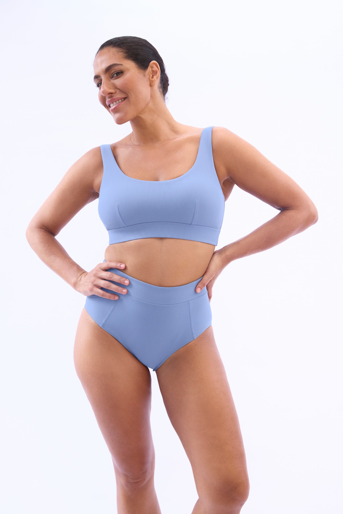 NELLIE SCOOP BIKINI TOP - DAYBREAK